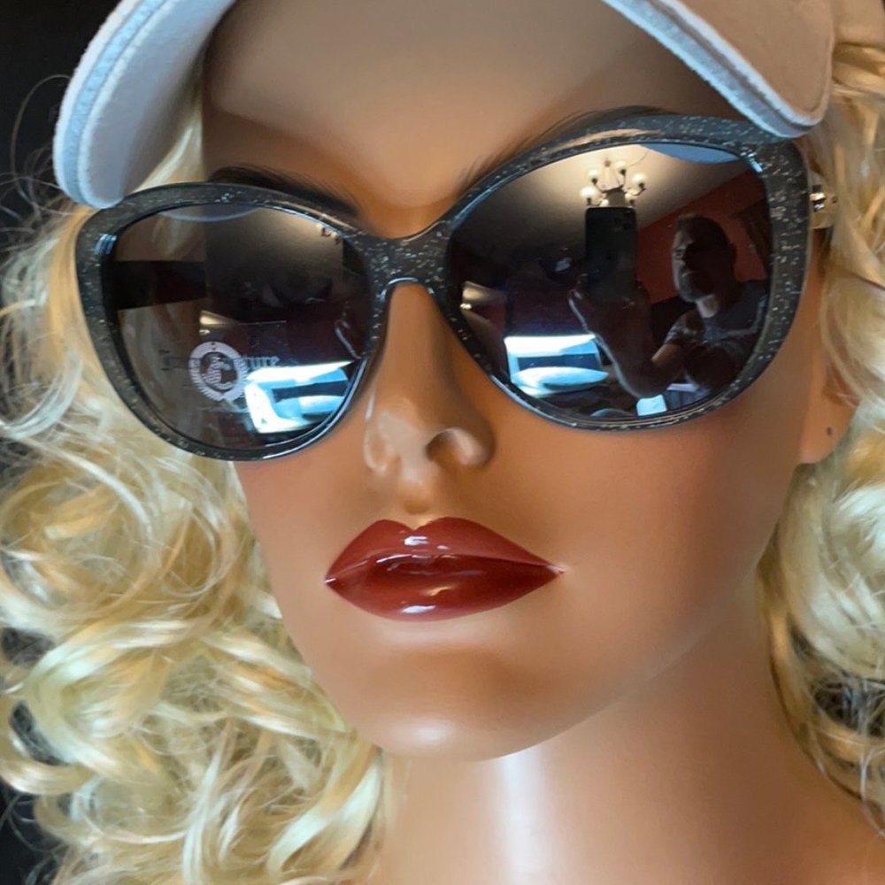Juicy Couture Two-Tone Frame Sparkle Gray/Black NWT - Picture 6 of 8